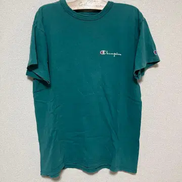 Champion 그린 T셔츠 반팔 사이즈 L 90s USA제 페이드