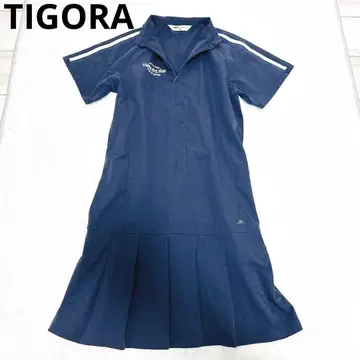 골프웨어 TIGORA 티고라 반팔 원피스 모크넥 네이비 M