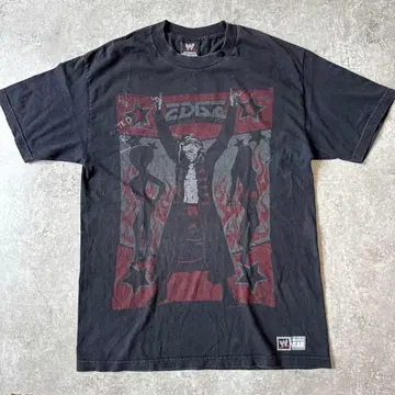 Y2K WWE EDGE Throwback 티셔츠 L 사인 포함