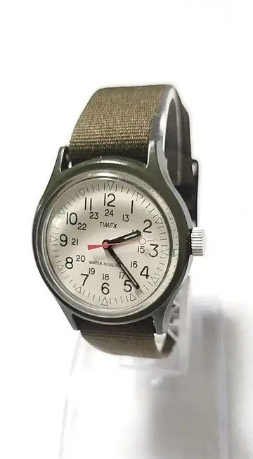 TIMEX 오리지널 캠퍼 [ 올리브 x 아이보리 ] 일본 한정판 작동품
