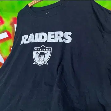2XL 레이더스 NFL 블랙 티셔츠