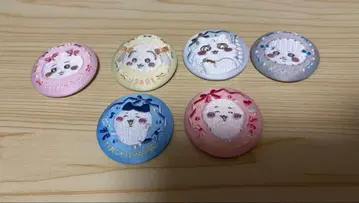 치이카와 자수 캔뱃지 치이카와 하치와레 토끼 랏코 아노코