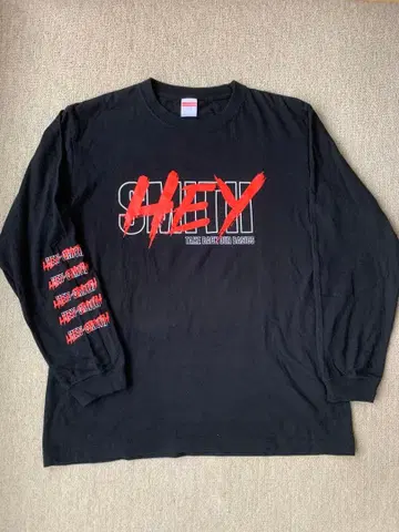 HEY-SMITH 블랙 롱T L