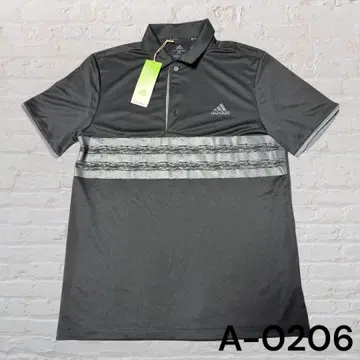 [ 새상품 미사용 ] adidas 아디다스 반팔 피케 셔츠 블랙 M 골프