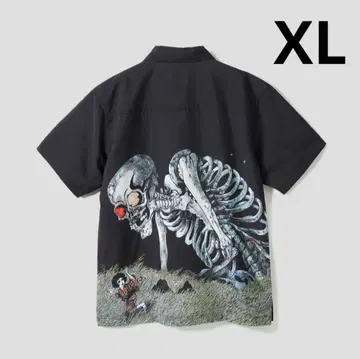 가샤도쿠로 | 폴리트로 빅 실루엣 반팔 셔츠 남녀 공용 XL 새상품