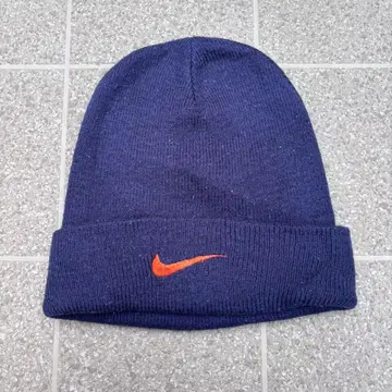 90s NIKE 니트 캡 네이비 오렌지 비니 니트 모자