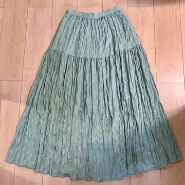 레이빔즈 개더 롱 스커트