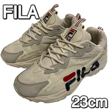 FILA FILARAY 통굽 스니커즈 화이트 23cm 여성용 화이트