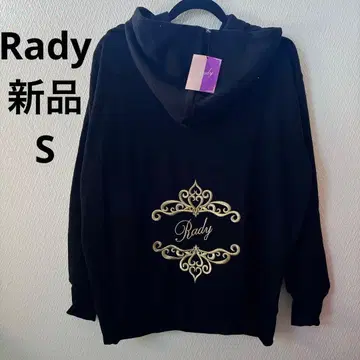 새상품 rady 티아라 프레임 로고 후드티 후디 홈웨어 S