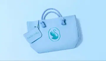 Swarovski 스완 로고 토트백