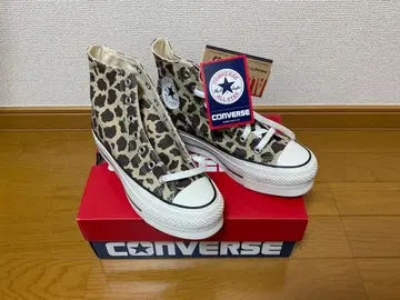 [ 새상품 ] CONVERSE 레오파드 무늬 하이컷 스니커즈