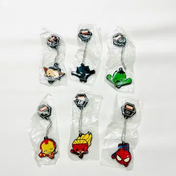 EXO/MARVEL KAWAII 러버 마스코트 전 6종 세트