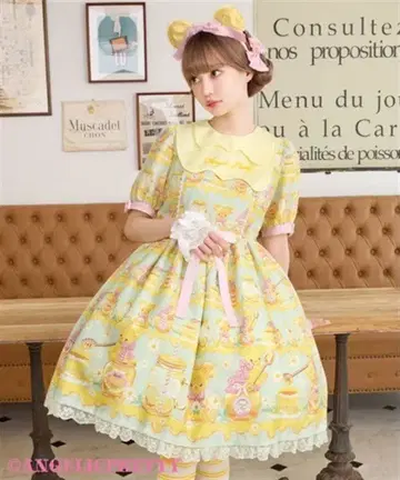 Angelic Pretty Honey Bear's Cafe 원피스