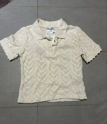 ZARA 아이보리 니트 셋업 반팔 니트 S, 니트 팬츠 S