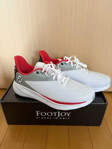 FootJoy 골프화 화이트/레드/그레이