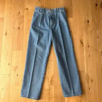 크리스타세야 DENIM PLEATED TROUSERS