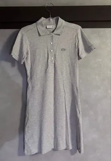 [ LACOSTE ] 로고 포함 반팔 폴로 원피스