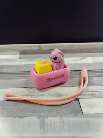 릴로 & 스티치 키캡 키링 엔젤 스트랩 디즈니