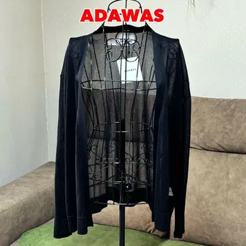 [ 컨디션 최상 ] ADAWAS 아다와스 와시콘 시어 가디건 블랙 블랙