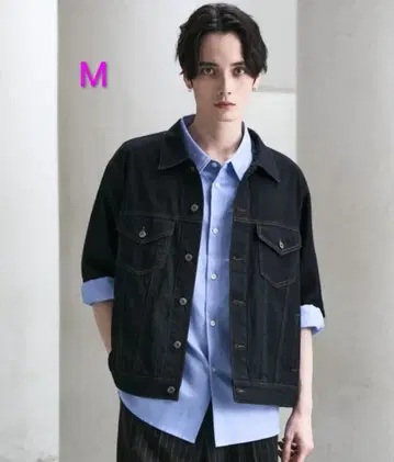 [ CLEL ] 라이트 온스 데님 트래커 반팔 셔츠