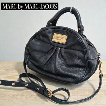 MARC by MARC JACOBS 숄더백 2way 주름 가죽 블랙