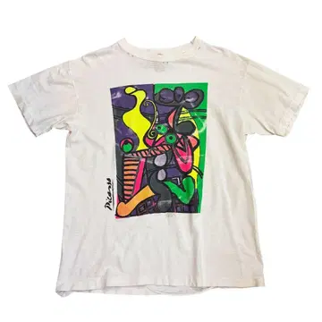 빈티지 80s picaso 피카소 아트 t셔츠 아트t 구제 의류