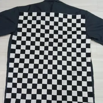 Dickies 체크 무늬 백 디자인 셔츠 M