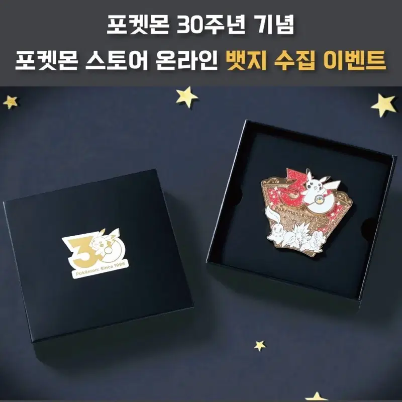 한정판 포켓몬 30주년 기념 뱃지 미개봉 (4월)