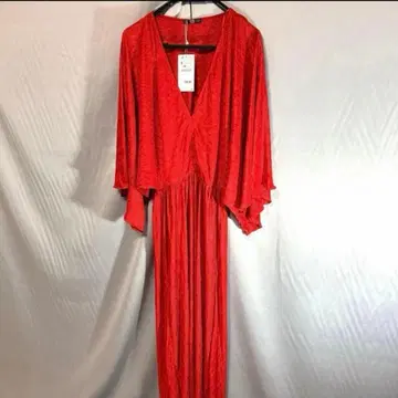 미사용 택 포함 ZARA BASIC 자라 V넥 롱 원피스