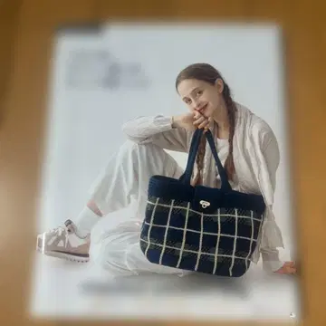 코바늘로 뜨는 데일리 체크 무늬 백