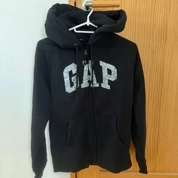 GAP 블랙 풀 집업 후드티