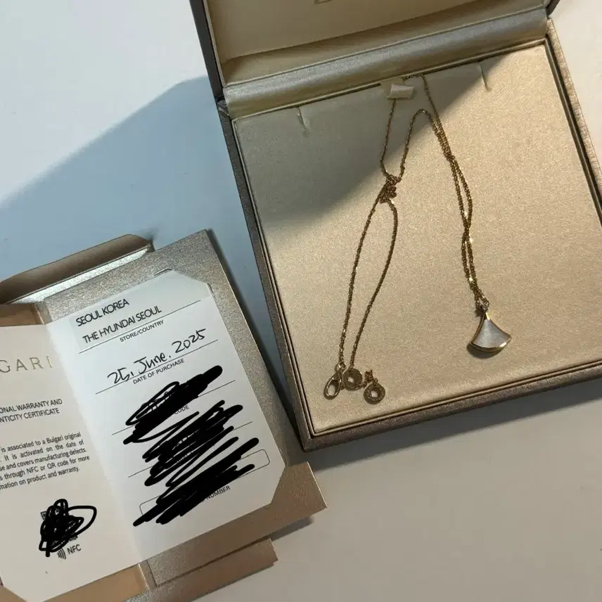 불가리 디바스 드림 마더오브펄 목걸이 로즈골드 사진 4