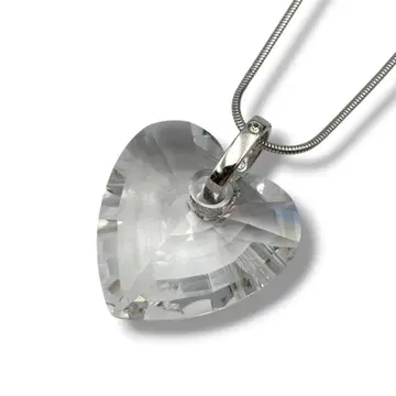 SWAROVSKI 스와로브스키 목걸이 하트 크리스탈 빅 사이즈