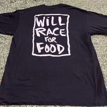 00s 초기 NO FEAR 티셔츠 WILL RACE FOR FOOD