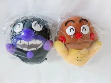 호빵맨 세균맨 카레빵맨 봉제 인형 레트로