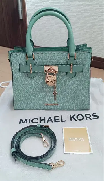MICHAEL KORS 민트 그린 숄더백