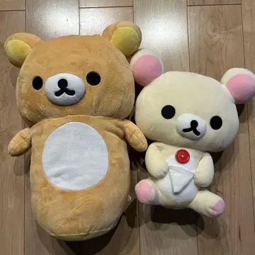 리락쿠마 봉제 인형 2체 세트 코리락쿠마