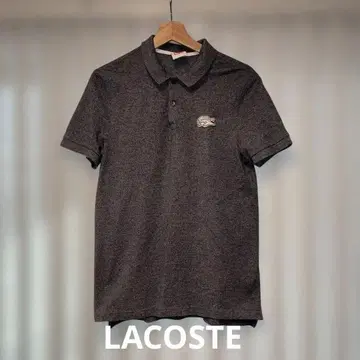LACOSTE 다크 그레이 피케 셔츠 사이즈 4
