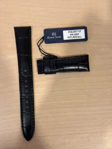 그랜드세이코 가죽 벨트 블랙 크로커다일 19mm XGL00119