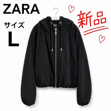 ZARA 후드 부착 점퍼 사이즈 L 새상품