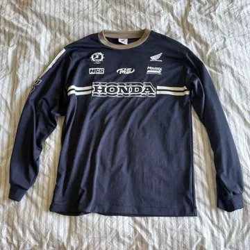 MOUSSY x HONDA 롱 슬리브 저지 네이비