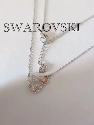 스와로브스키 SWAROVSKI 목걸이 하트 실버