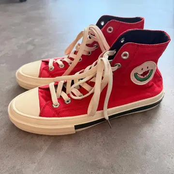 PS 폴 스미스 하이컷 스니커즈 Red US8 26cm