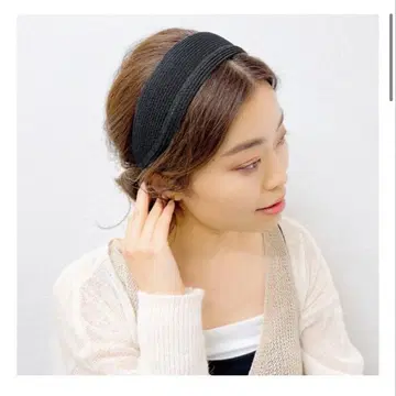 제니퍼 오렛 와이드 베이직 헤드밴드 블랙