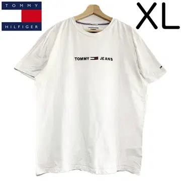 수입 구제 의류 Tommy Jeans 로고 자수 티셔츠