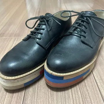 네넷 패치워크 밑창 통굽 가죽 신발 블랙 레어 완판