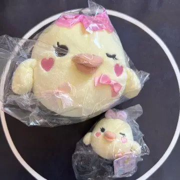 메이크업 리락쿠마 키이로이토리 봉제 인형 테노리 2점 세트