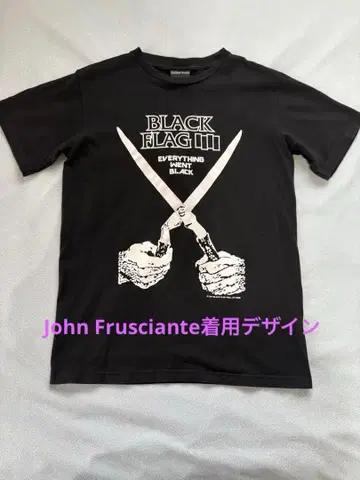 BLACK FLAG 티셔츠 블랙 존 프루시안테와 동일