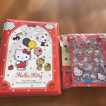 씰북 산리오 Sanrio 키티 바스락 아크릴 바인더