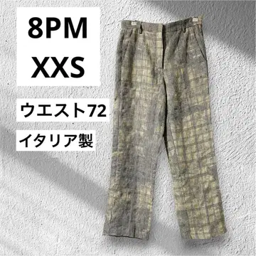 8PM 오트피엔메 이탈리아제 글렌체크 슬랙스 팬츠 XXS